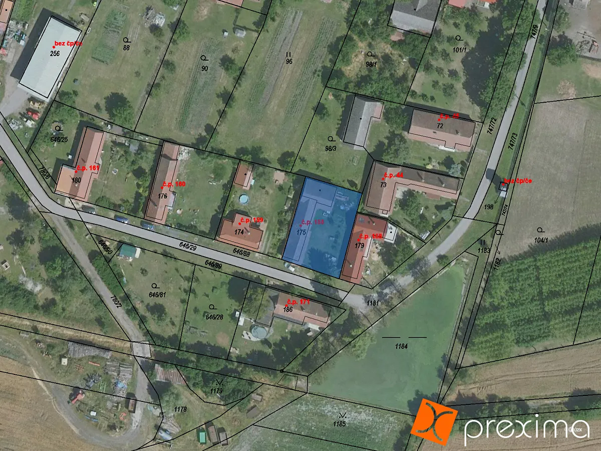 Prodej podílu 1/6 rodinného domu 108 m², pozemek 609 m²